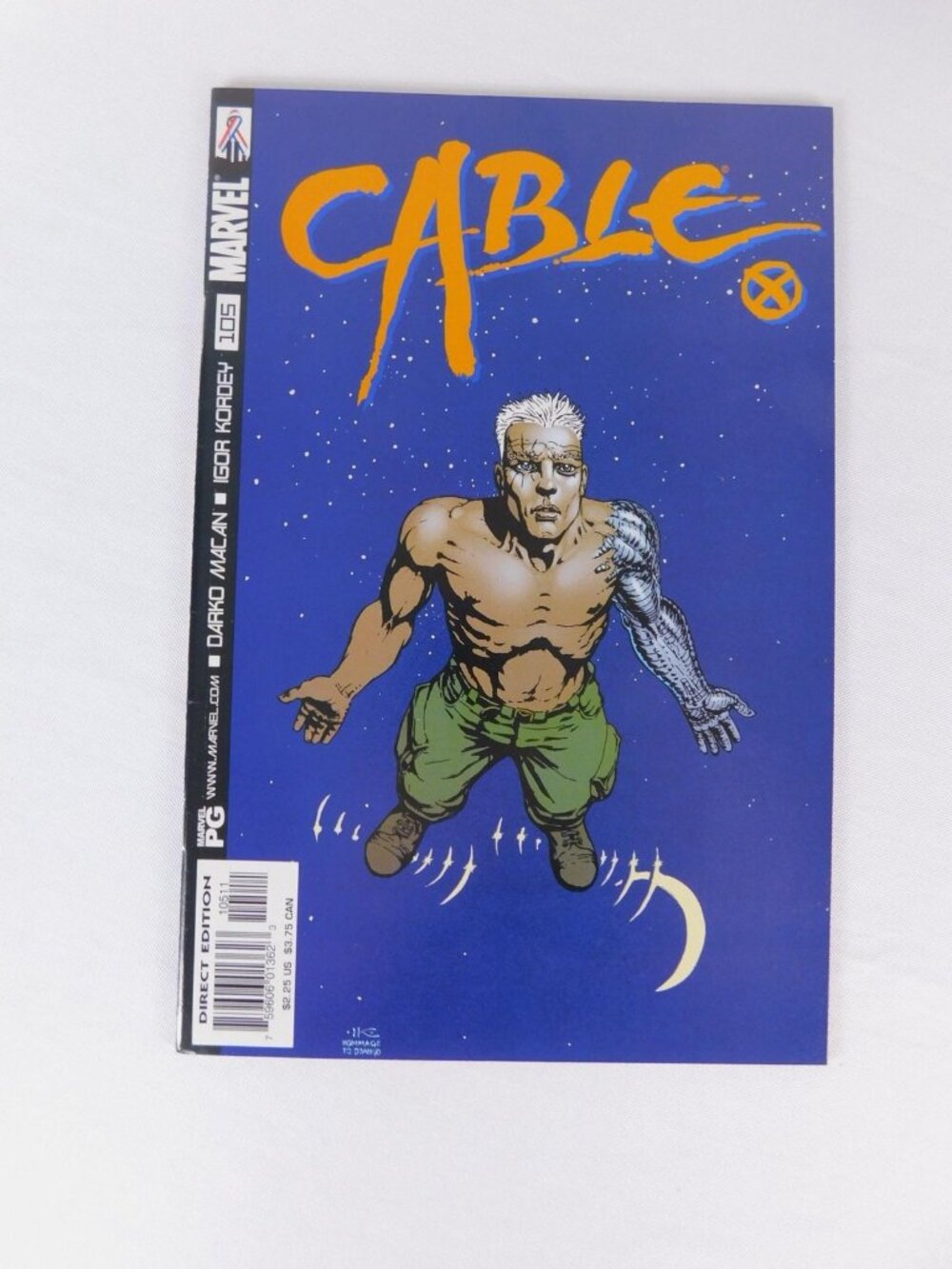 Vintage 2001 Marvel Cable #105 Comic Book X-Men Darko Macan Igor Kordey Color